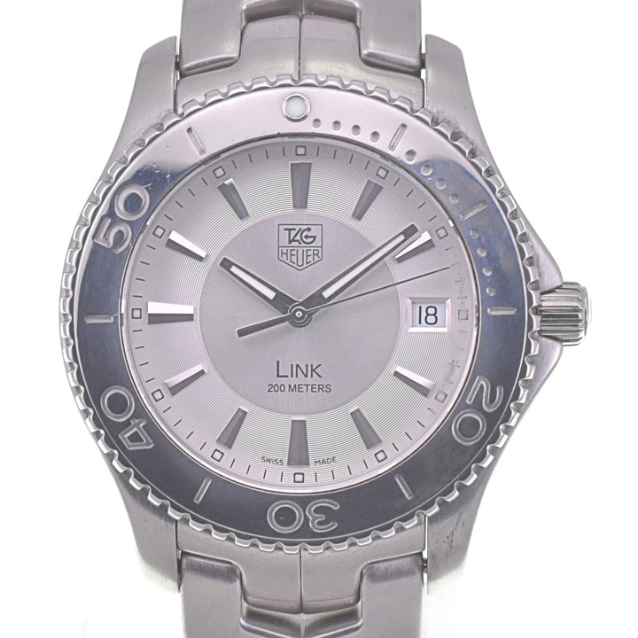 TAG HEUER Link WJ1111.BA0570 Date Silver Dial Quartz Men's
 Watch Q#141089