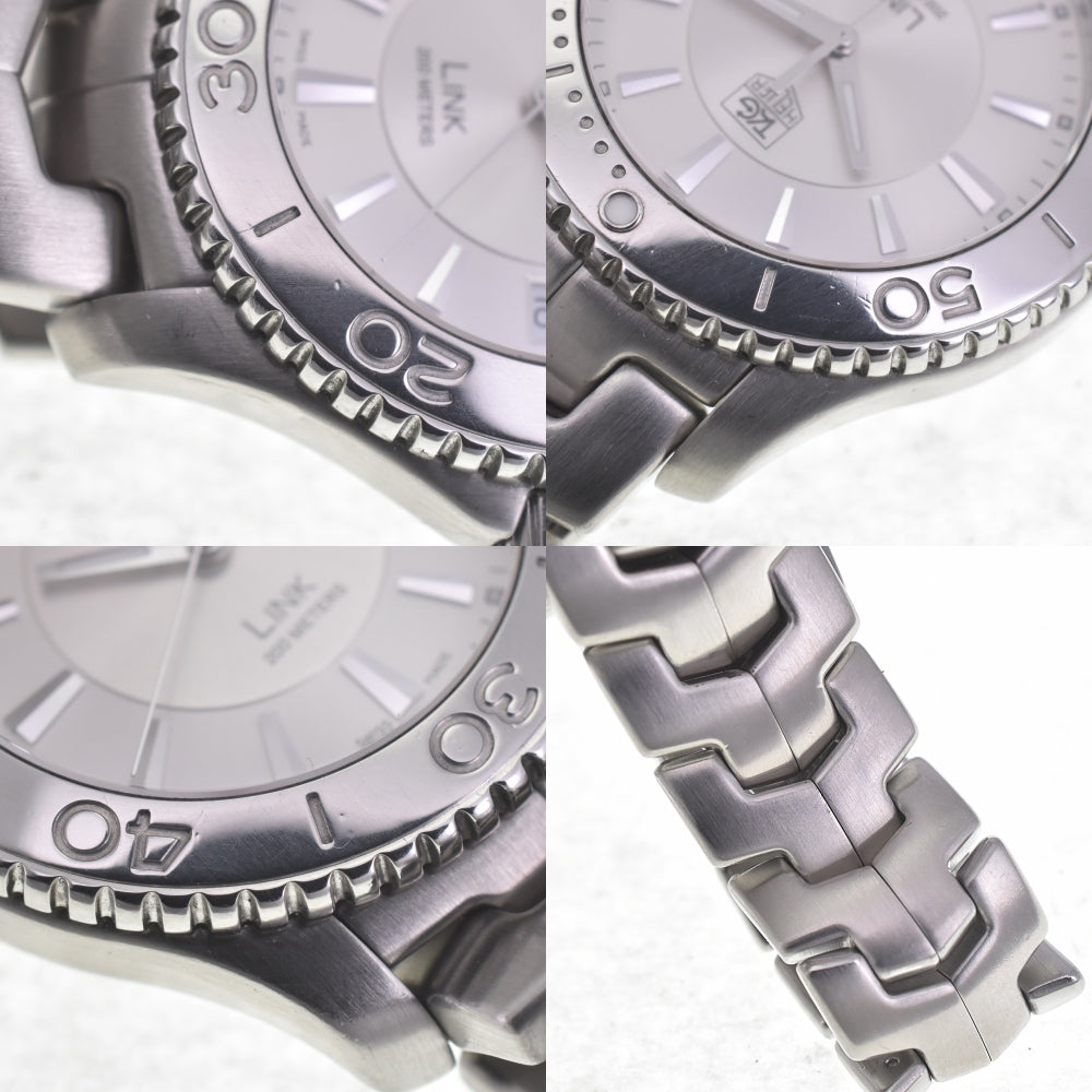 TAG HEUER Link WJ1111.BA0570 Date Silver Dial Quartz Men's
 Watch Q#141089