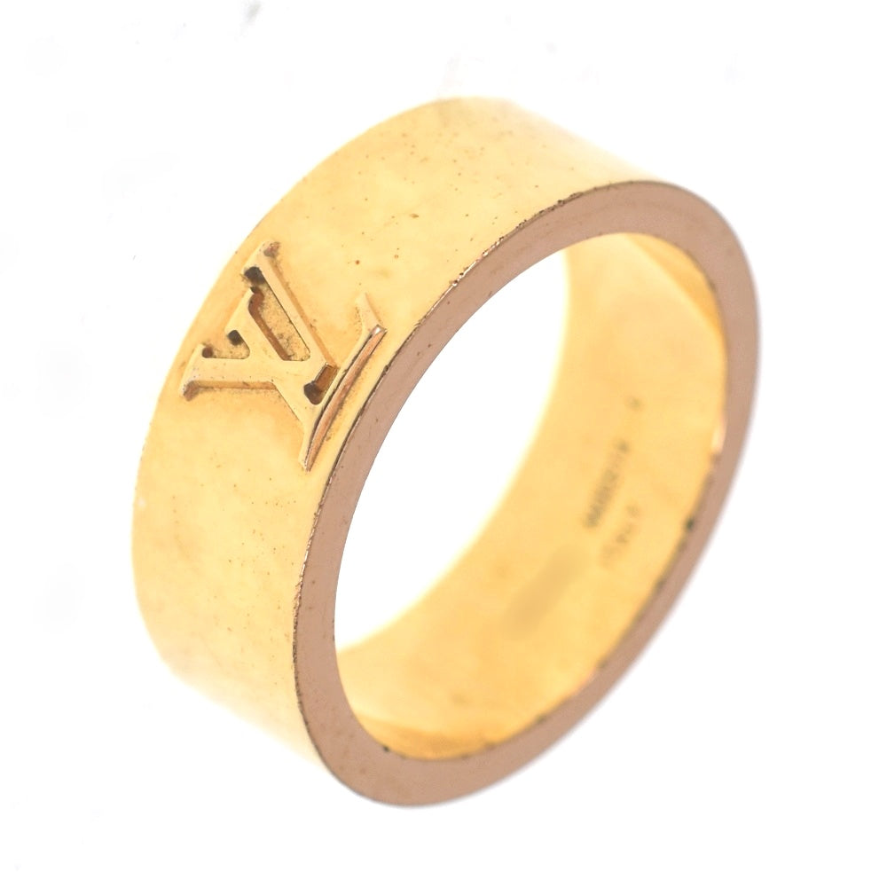 LOUIS VUITTON Berg LV Instinct Ring M00514 Size 62 JP22 Gold Plated Men's
 jewelry S#140399