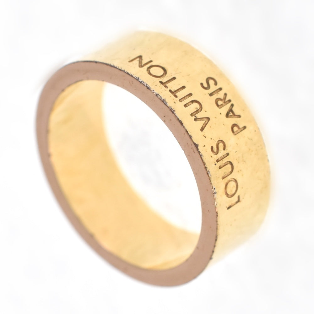 LOUIS VUITTON Berg LV Instinct Ring M00514 Size 62 JP22 Gold Plated Men's
 jewelry S#140399