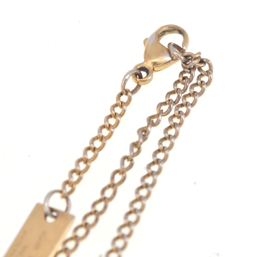 LOUIS VUITTON Necklace LV logo M80189 Gold Plated Ladies
 jewelry S#140401