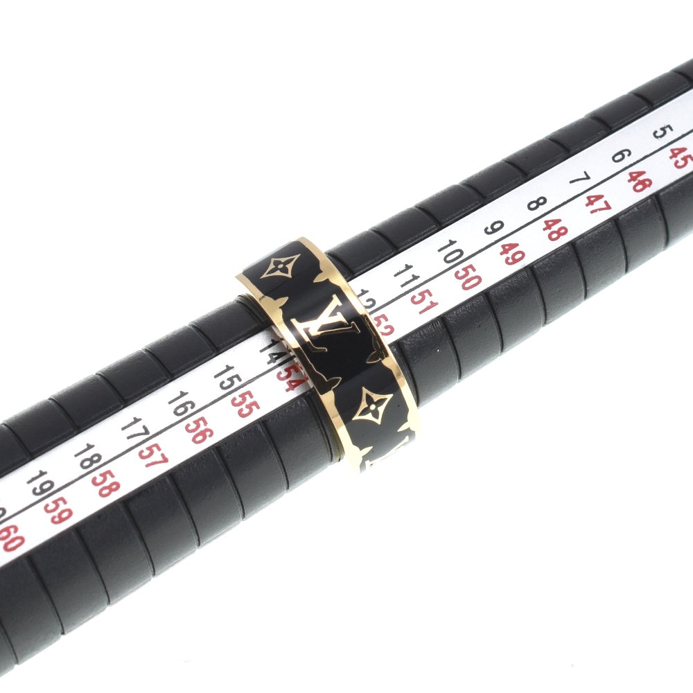 LOUIS VUITTON Flight Mode Ring Nano Gram Enamel M1568M Size 53/JP13 Gold Plated Ladies
 jewelry S#140417