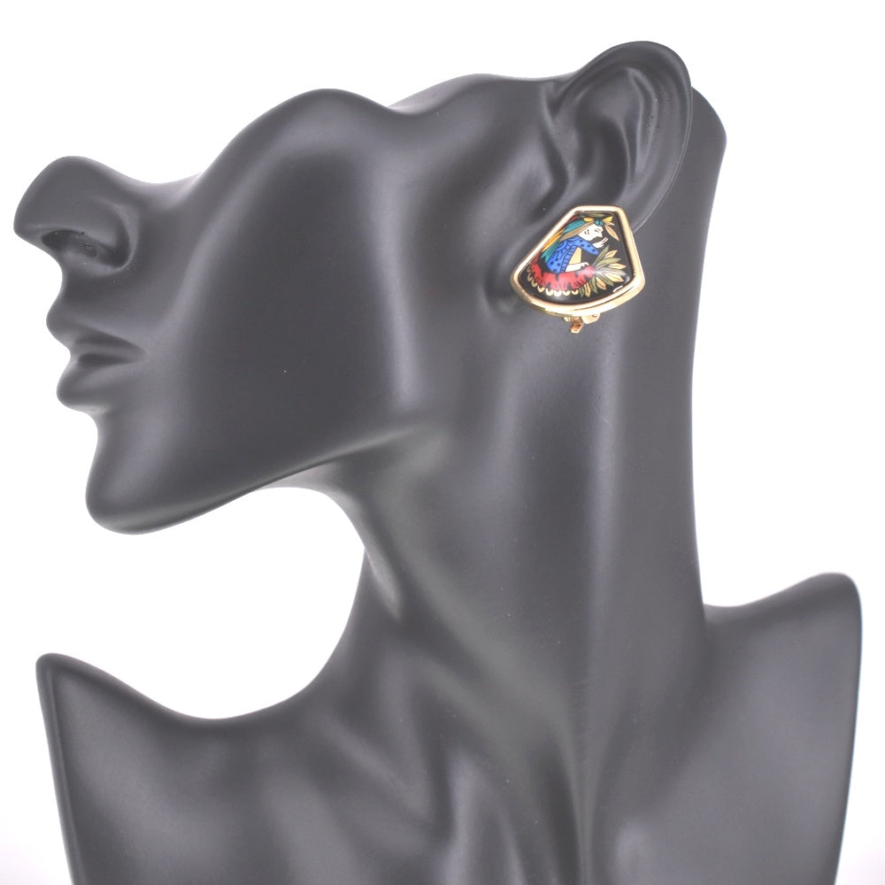 HERMES Emaille Earring Ladies
 jewelry S#140437