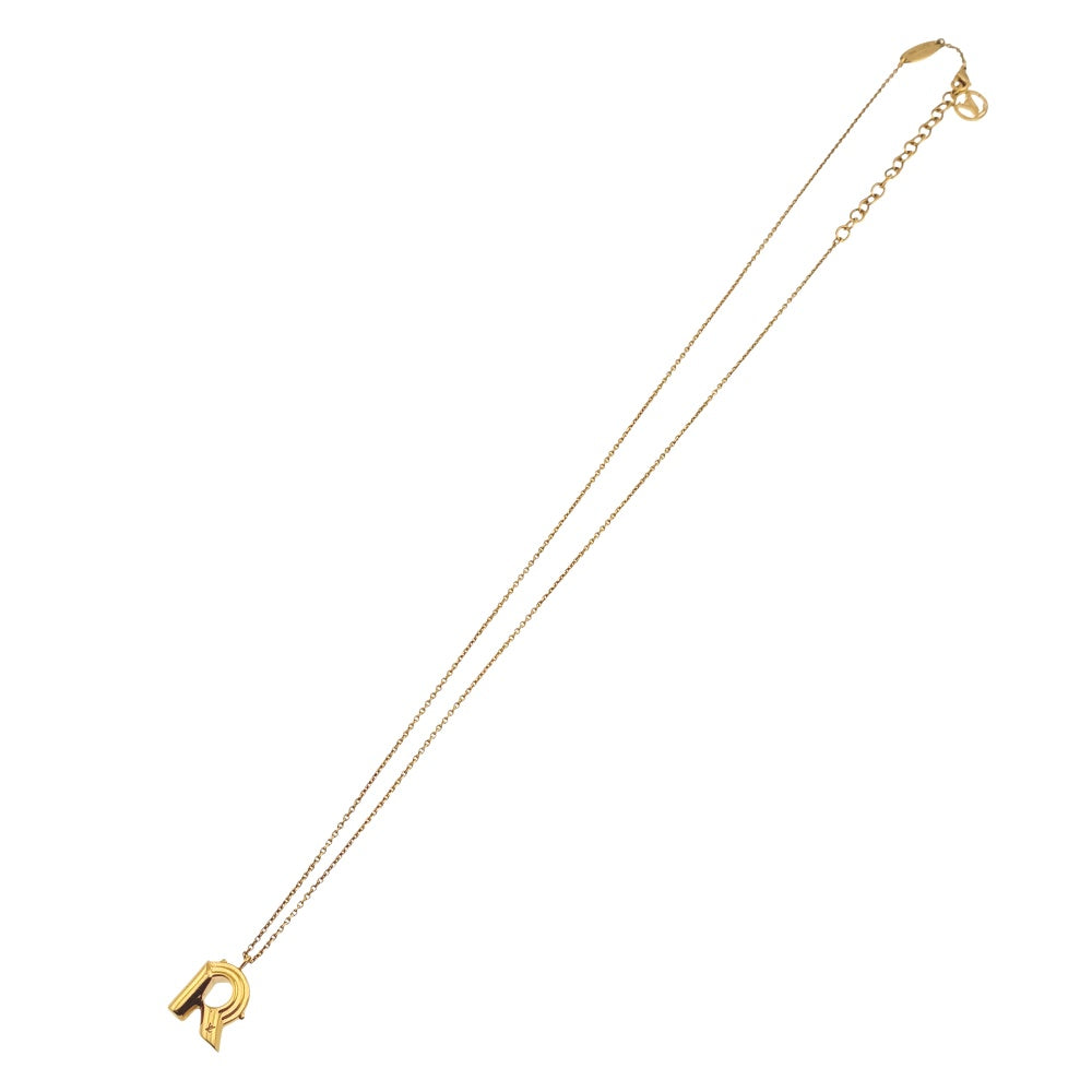 LOUIS VUITTON LV&ME R Necklace M61073 Gold Plated Ladies
 jewelry S#140450