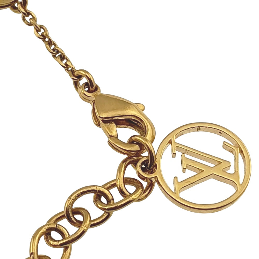 LOUIS VUITTON LV&ME R Necklace M61073 Gold Plated Ladies
 jewelry S#140450