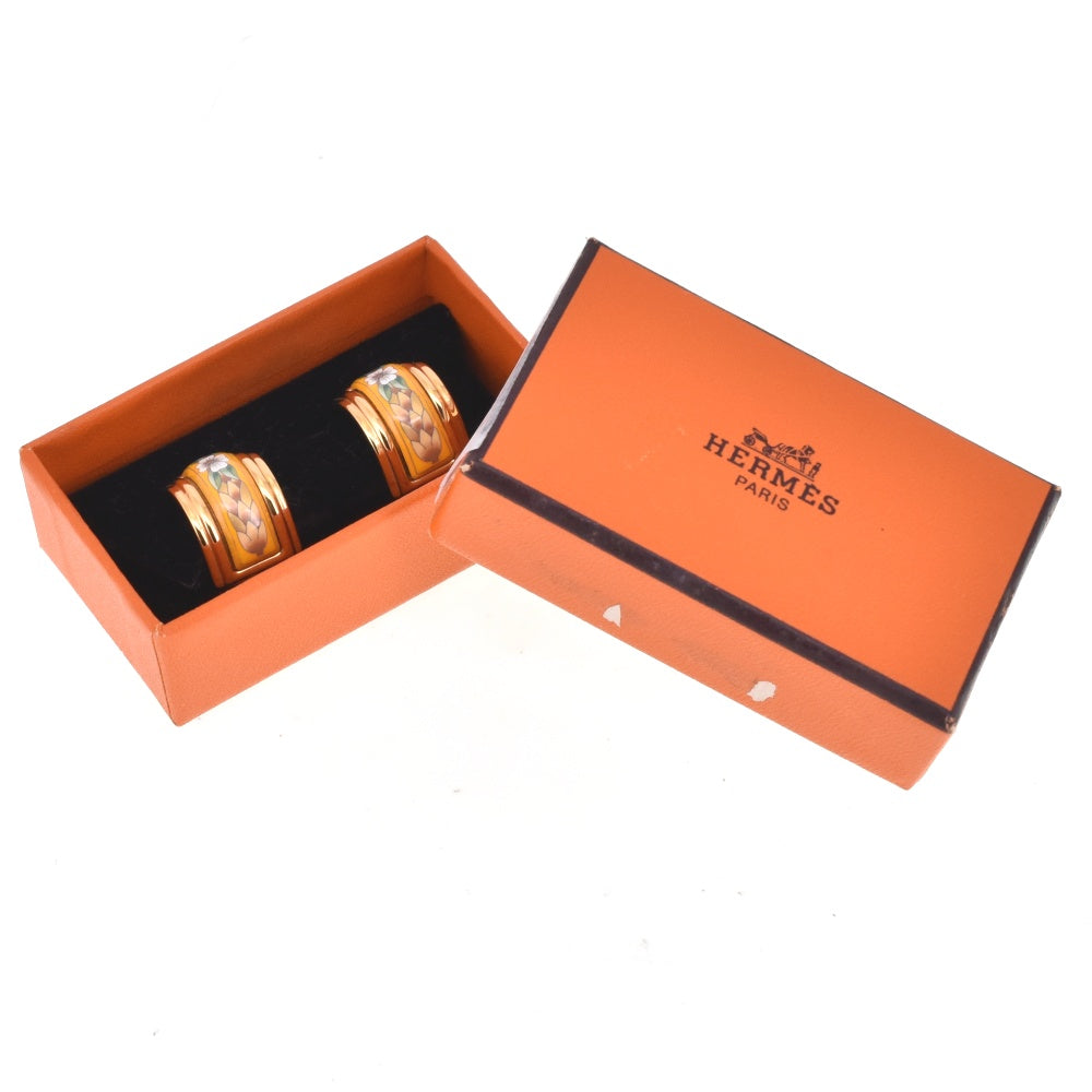 HERMES Emaille Earring Ladies
 jewelry S#140461