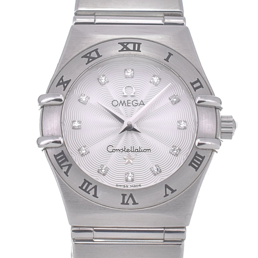 with paper OMEGA Constellation Mini 1562.36 12P diamond Silver Dial Quartz Ladies
 Watch O#140475