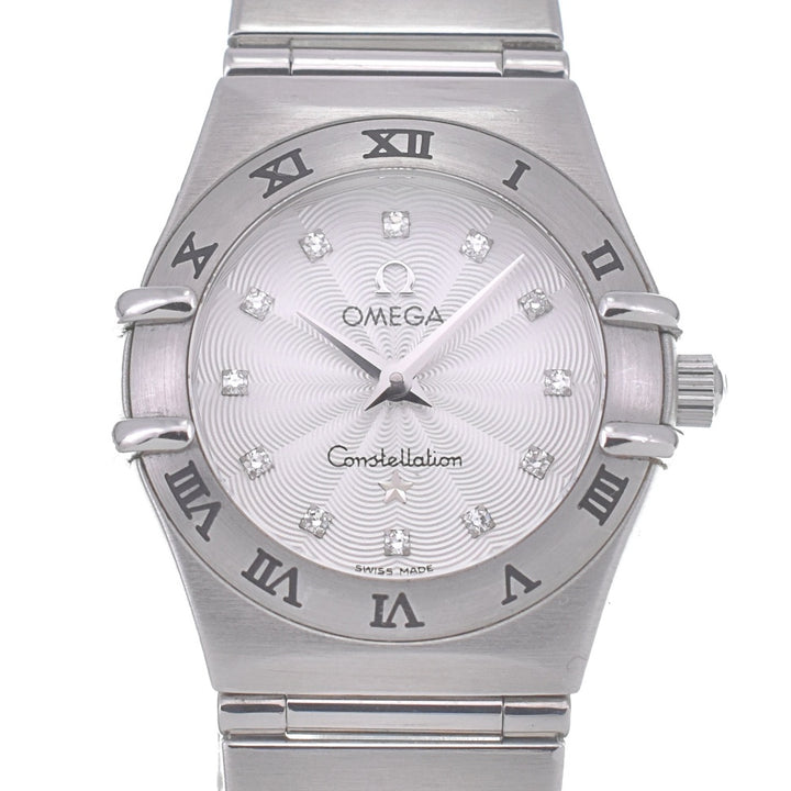 with paper OMEGA Constellation Mini 1562.36 12P diamond Silver Dial Quartz Ladies
 Watch O#140475