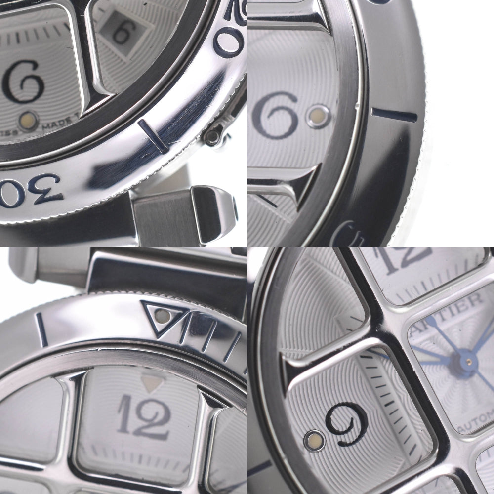 CARTIER Pasha 38 grid W31040H3 Date Silver Dial Automatic Men's
 Watch P#140481
