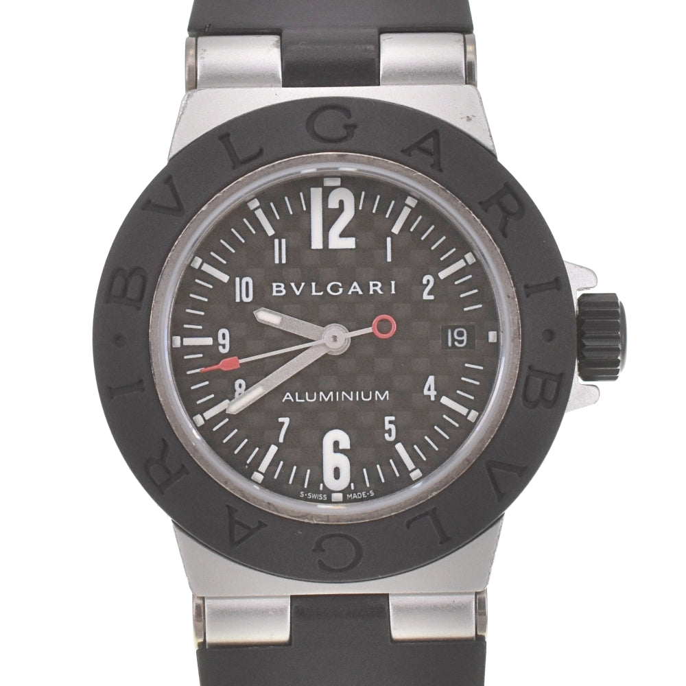 BVLGARI aluminum AL29TA Date black Dial Quartz Ladies
 Watch M#140501