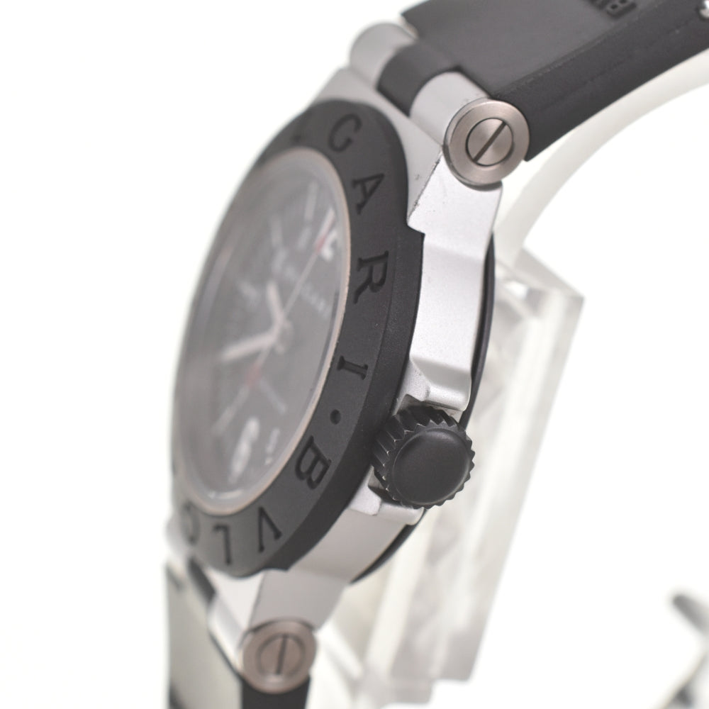 BVLGARI aluminum AL29TA Date black Dial Quartz Ladies
 Watch M#140501