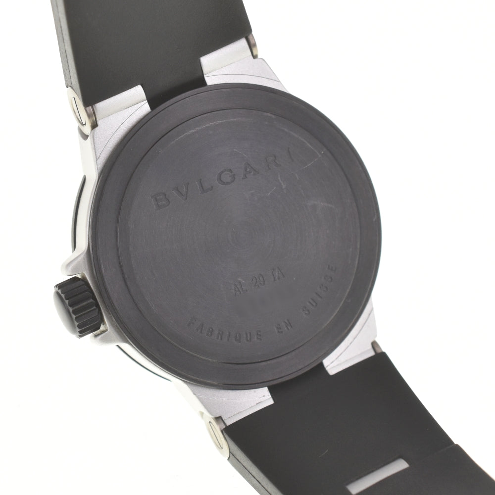 BVLGARI aluminum AL29TA Date black Dial Quartz Ladies
 Watch M#140501