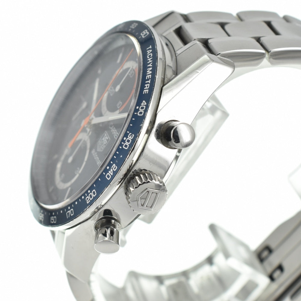TAG HEUER Carrera CV2015 Chronograph Date see-through back blue Dial Automatic Men's
 Watch M#140502