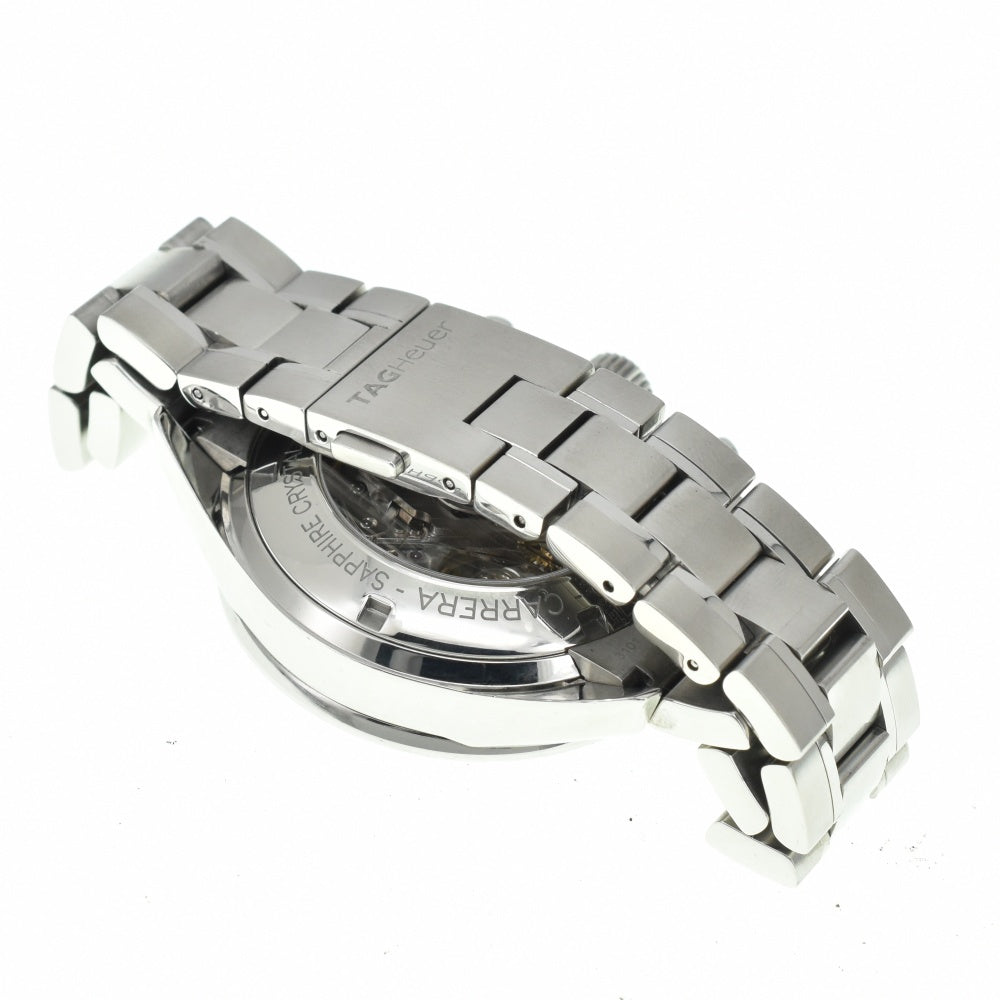 TAG HEUER Carrera CV2015 Chronograph Date see-through back blue Dial Automatic Men's
 Watch M#140502