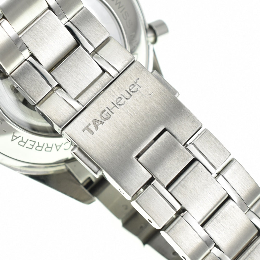 TAG HEUER Carrera CV2015 Chronograph Date see-through back blue Dial Automatic Men's
 Watch M#140502