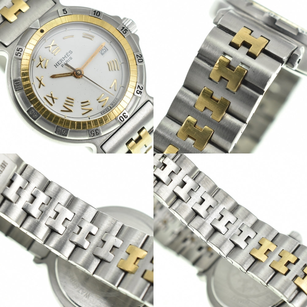 HERMES Captain Nemo Stainless Steel/Gold Plated white Dial Quartz Ladies
 Watch N#140508