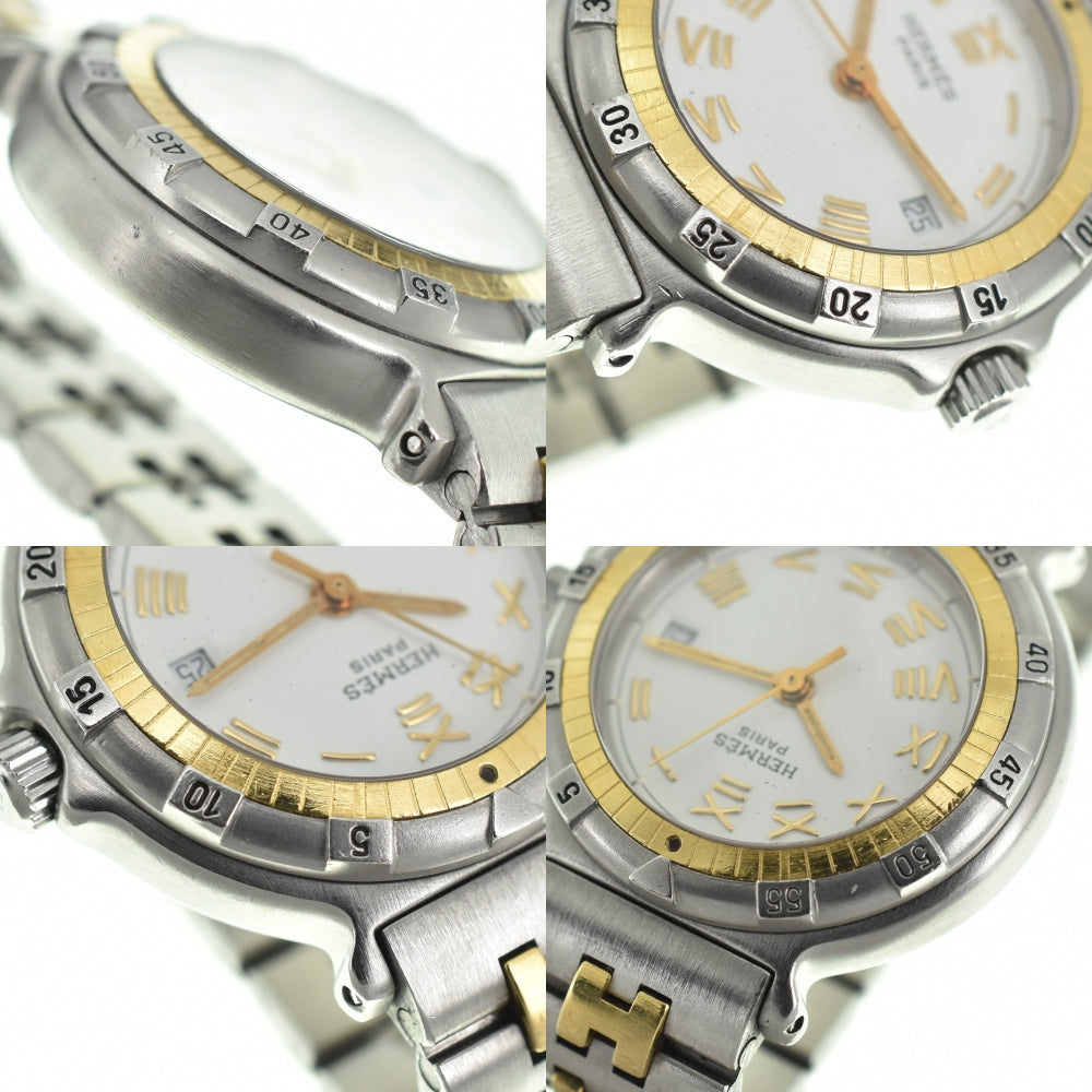 HERMES Captain Nemo Stainless Steel/Gold Plated white Dial Quartz Ladies
 Watch N#140508