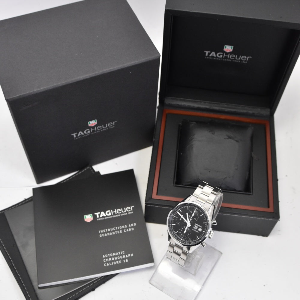 TAG HEUER Carrera CAR2210.BA0721 Chronograph Date black Dial Automatic Men's
 Watch M#140515