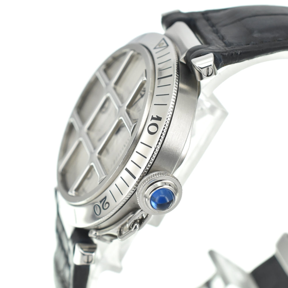 CARTIER Pasha 38 Grid W3104055 Date Silver Dial Automatic Men's
 Watch N#140534