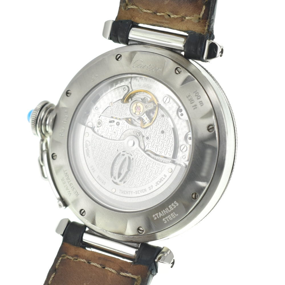 CARTIER Pasha 38 Grid W3104055 Date Silver Dial Automatic Men's
 Watch N#140534