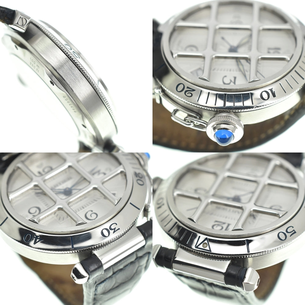 CARTIER Pasha 38 Grid W3104055 Date Silver Dial Automatic Men's
 Watch N#140534