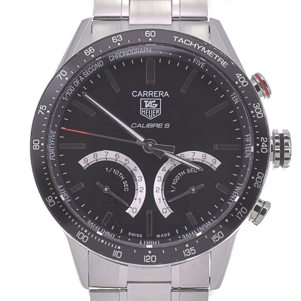 TAG HEUER Carrera Caliber S CV7A12.BA0795 Chronograph Date black Dial Quartz Men's
 Watch O#140544