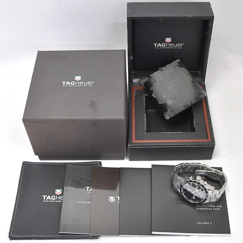 TAG HEUER Carrera Caliber S CV7A12.BA0795 Chronograph Date black Dial Quartz Men's
 Watch O#140544