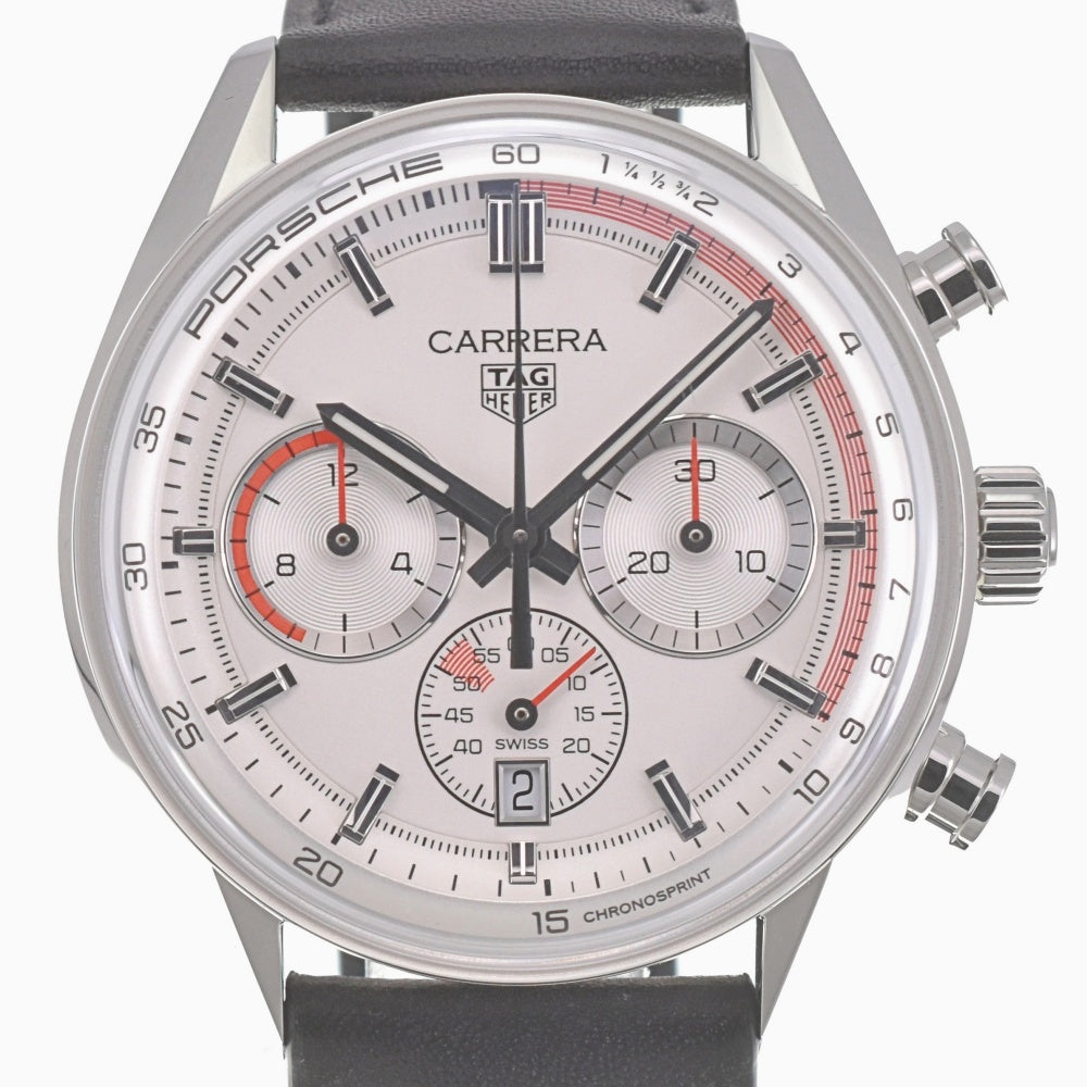 with paper TAG HEUER Carrera Chronosprint x Porsche CBS2011.FC6529 Silver Dial Automatic Men's
 Watch L#140550