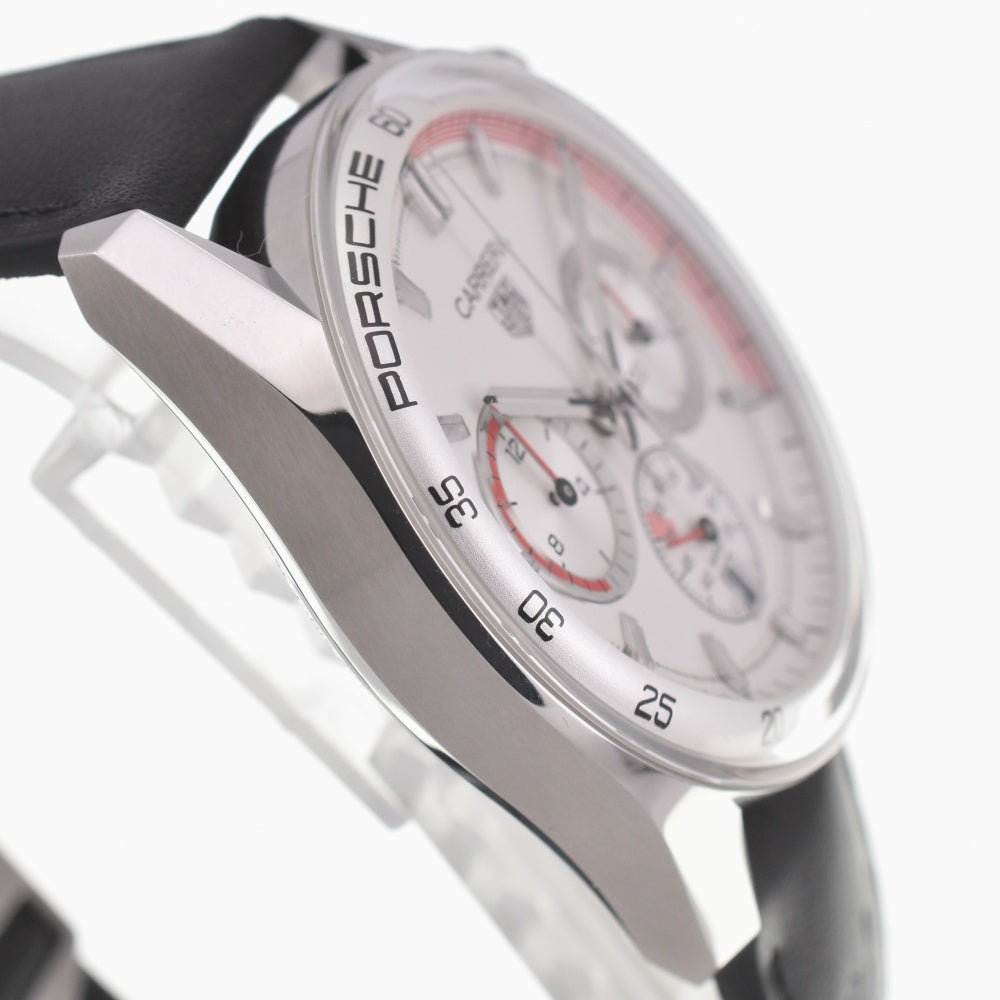 with paper TAG HEUER Carrera Chronosprint x Porsche CBS2011.FC6529 Silver Dial Automatic Men's
 Watch L#140550