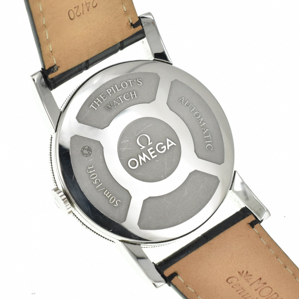 OMEGA Pilot watch 516.13.41.10.05.001 Small second White shell Dial Automatic Men's
 Watch N#140552