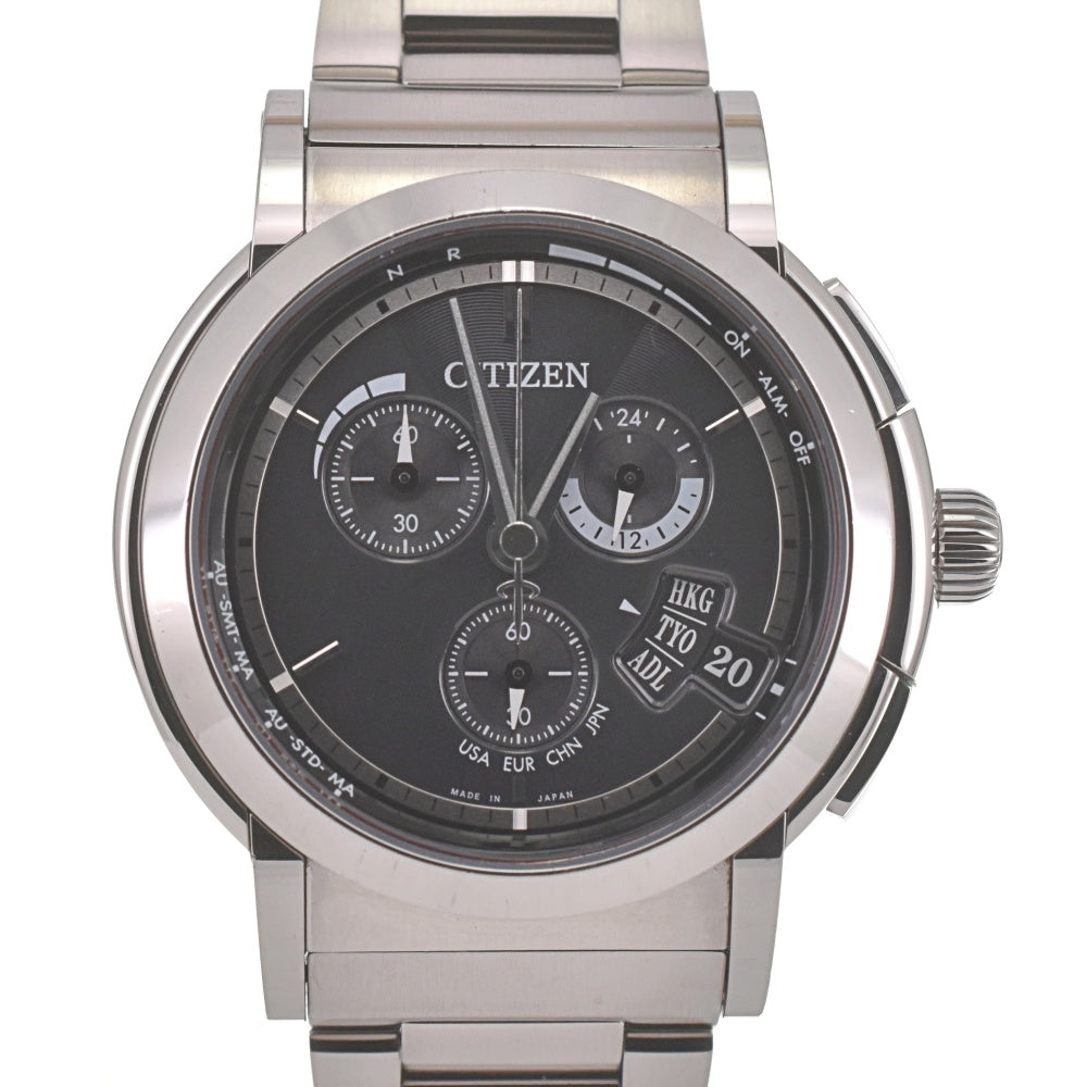 with paper CITIZEN Series Eight 804 H610-T015182 Direct Flight ECO-DRIVE black Dial Radio Sync Solar Men's
 Watch N#140559