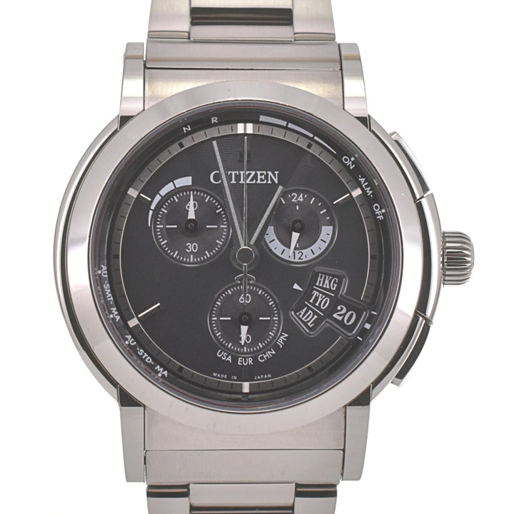 with paper CITIZEN Series Eight 804 H610-T015182 Direct Flight ECO-DRIVE black Dial Radio Sync Solar Men's
 Watch N#140559