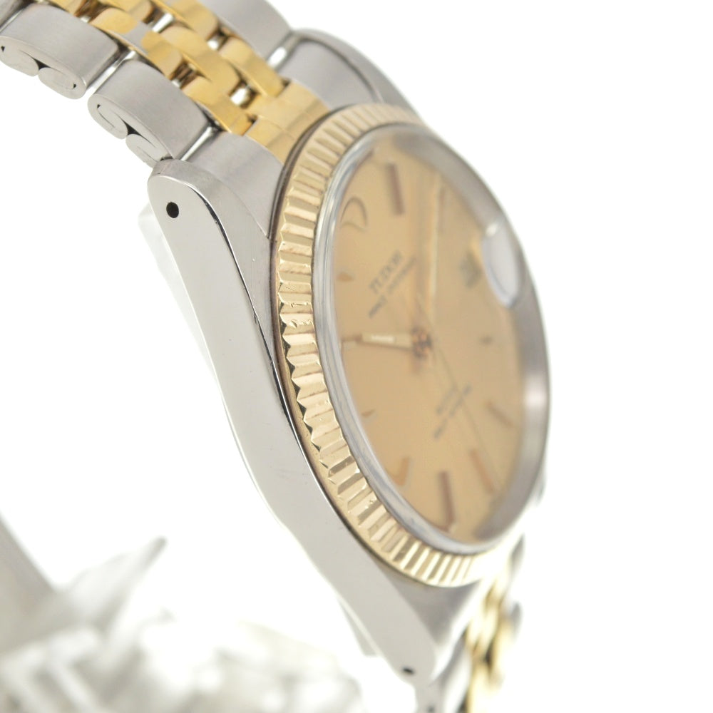 with paper TUDOR Prince Oyster Date 74033 YG Bezel gold Dial Automatic Men's
 Watch Q#140560