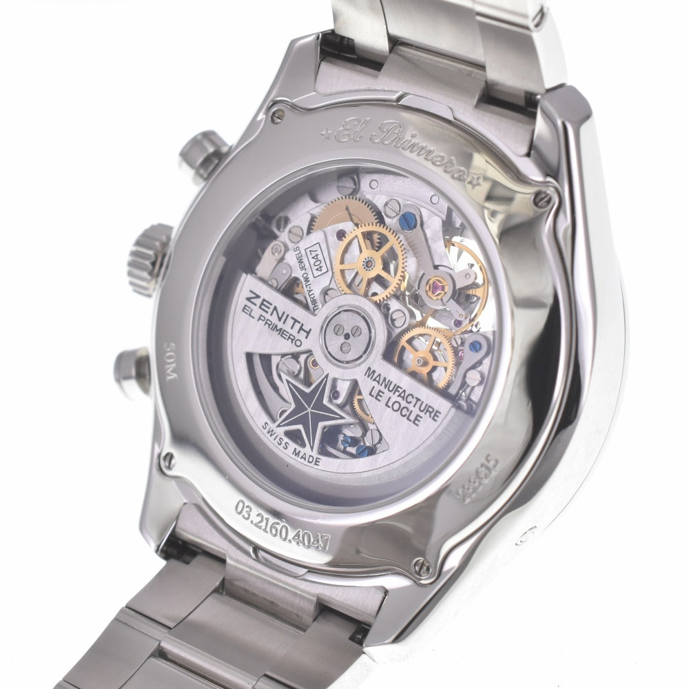 ZENITH Chronomaster open 03.2160.4047 Moon phase Silver Dial Automatic Men's
 Watch P#140563