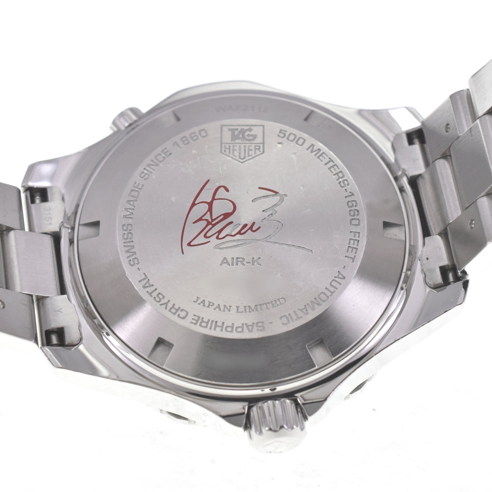 TAG HEUER Aquaracer Air-K2 WAK2112.BA0830 Japan limited model Metallic gray Dial Automatic Men's
 Watch N#140573
