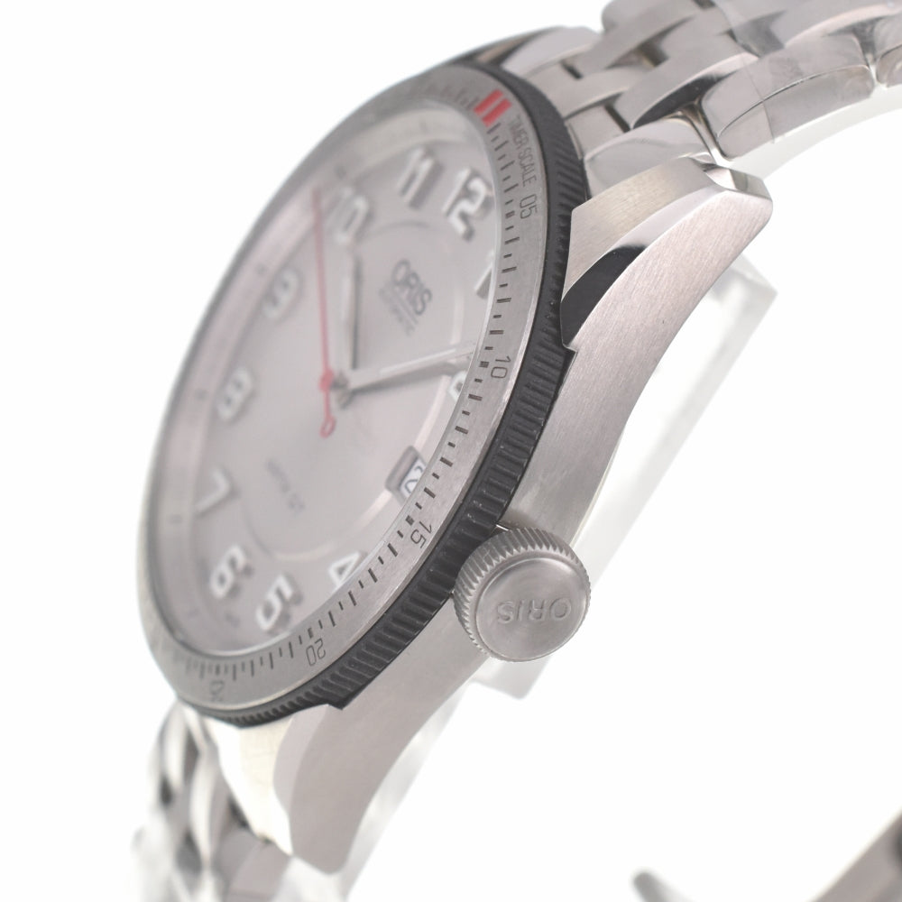 with paper ORIS Arts GT 733 7671 4461M see-through back Silver Dial Automatic Men's
 Watch L#140598