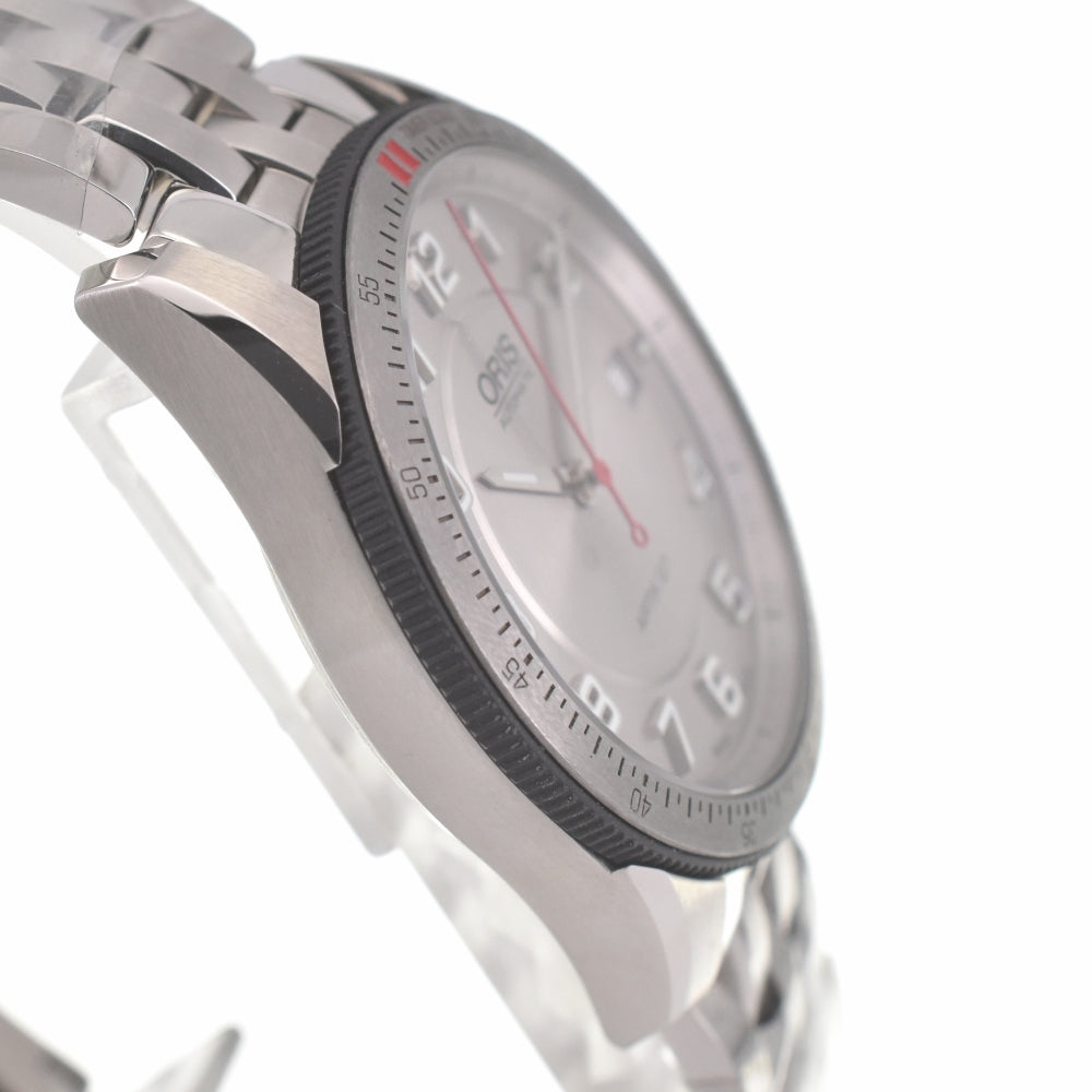 with paper ORIS Arts GT 733 7671 4461M see-through back Silver Dial Automatic Men's
 Watch L#140598