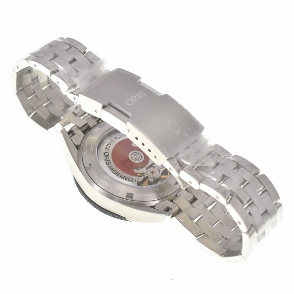with paper ORIS Arts GT 733 7671 4461M see-through back Silver Dial Automatic Men's
 Watch L#140598
