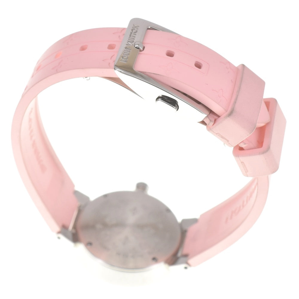 LOUIS VUITTON Tambour Slim Monogram Sakura Q12MG 8P diamond pink Dial Quartz Ladies
 Watch N#140623