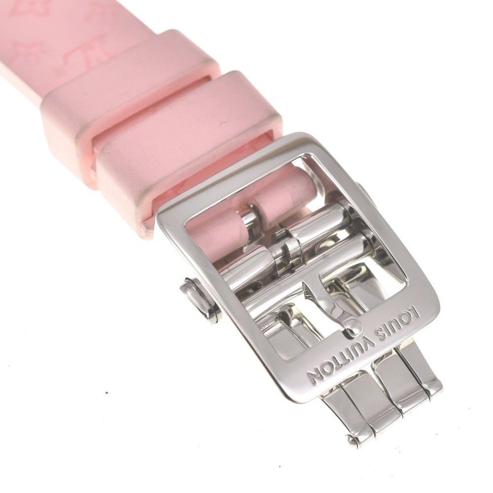 LOUIS VUITTON Tambour Slim Monogram Sakura Q12MG 8P diamond pink Dial Quartz Ladies
 Watch N#140623