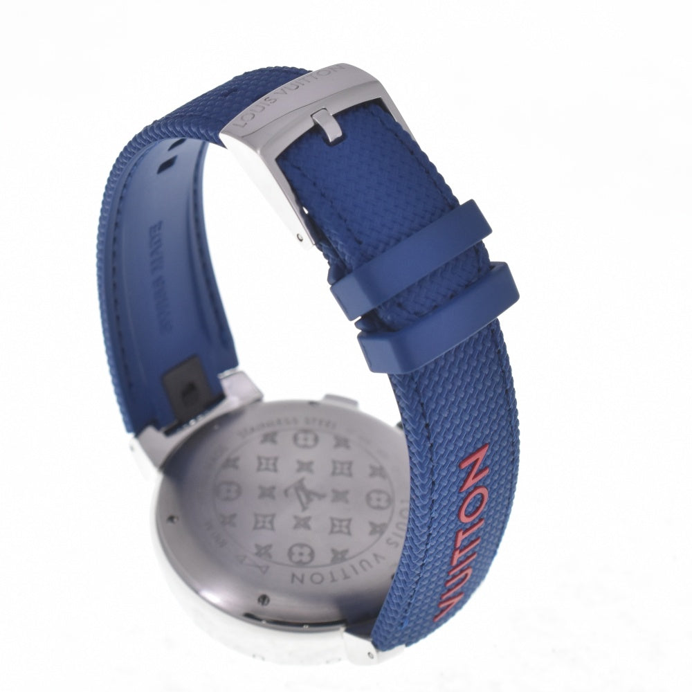 LOUIS VUITTON Tambour Voyage Chronograph Q102C Limited to 888 Metallic gray Dial Automatic Men's
 Watch O#140629