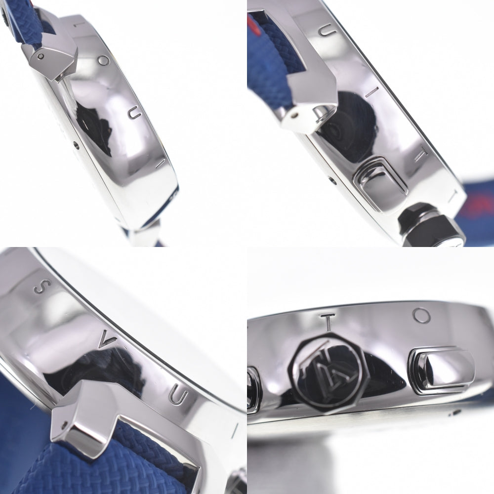 LOUIS VUITTON Tambour Voyage Chronograph Q102C Limited to 888 Metallic gray Dial Automatic Men's
 Watch O#140629