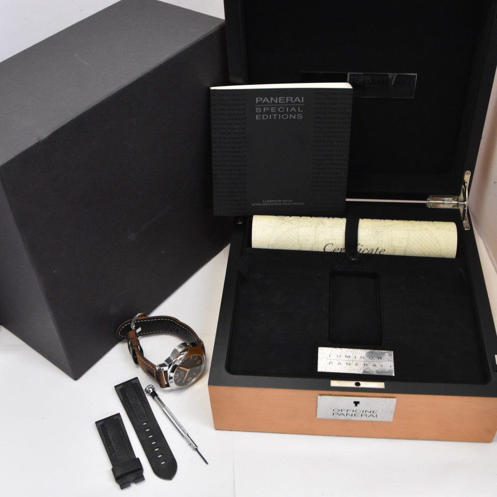 PANERAI Luminol base PAM00390 Boutique only Brown Dial Hand Winding Men's
 Watch M#140637
