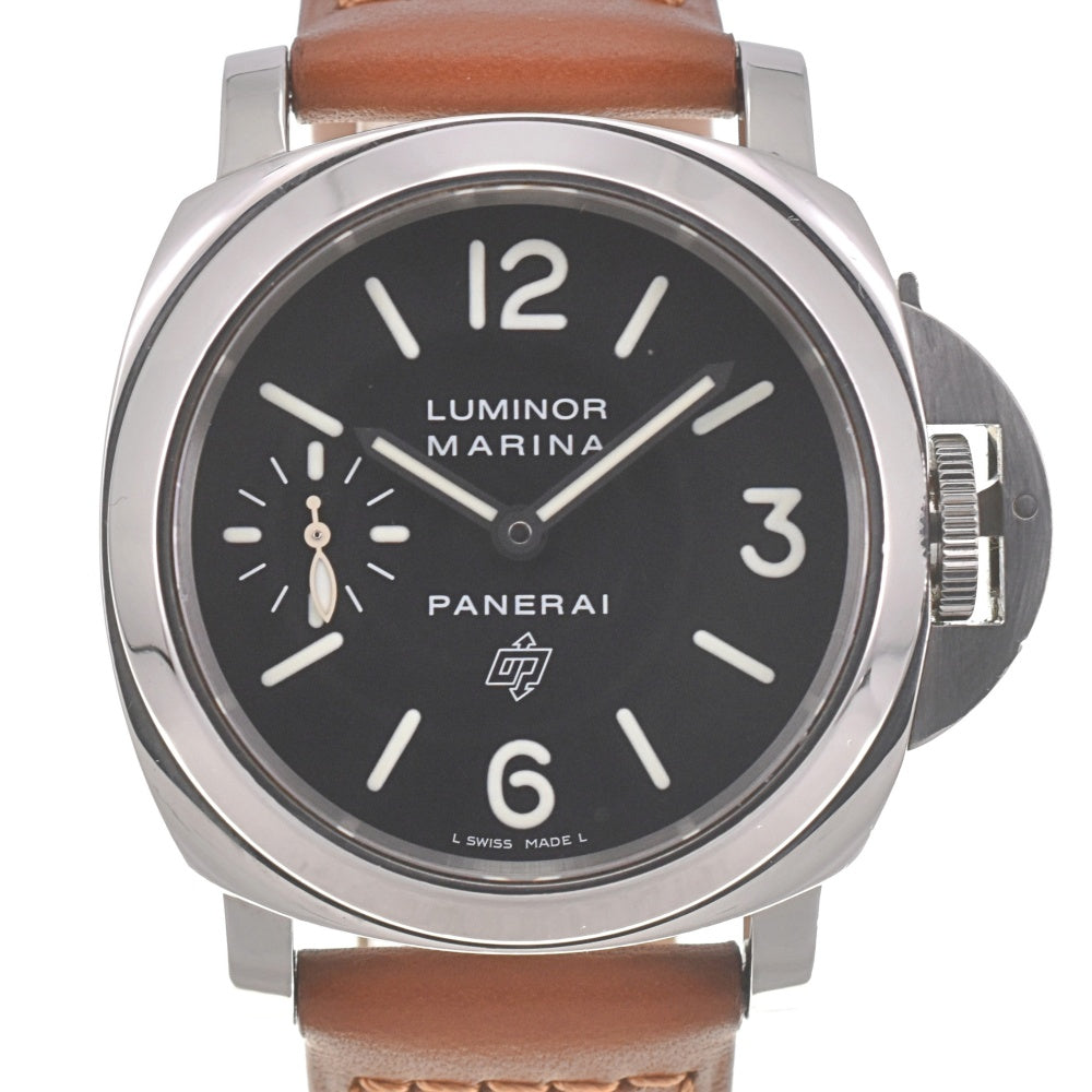 PANERAI Luminor Marina logo PAM00005 black Dial Hand Winding Men's
 Watch L#140638
