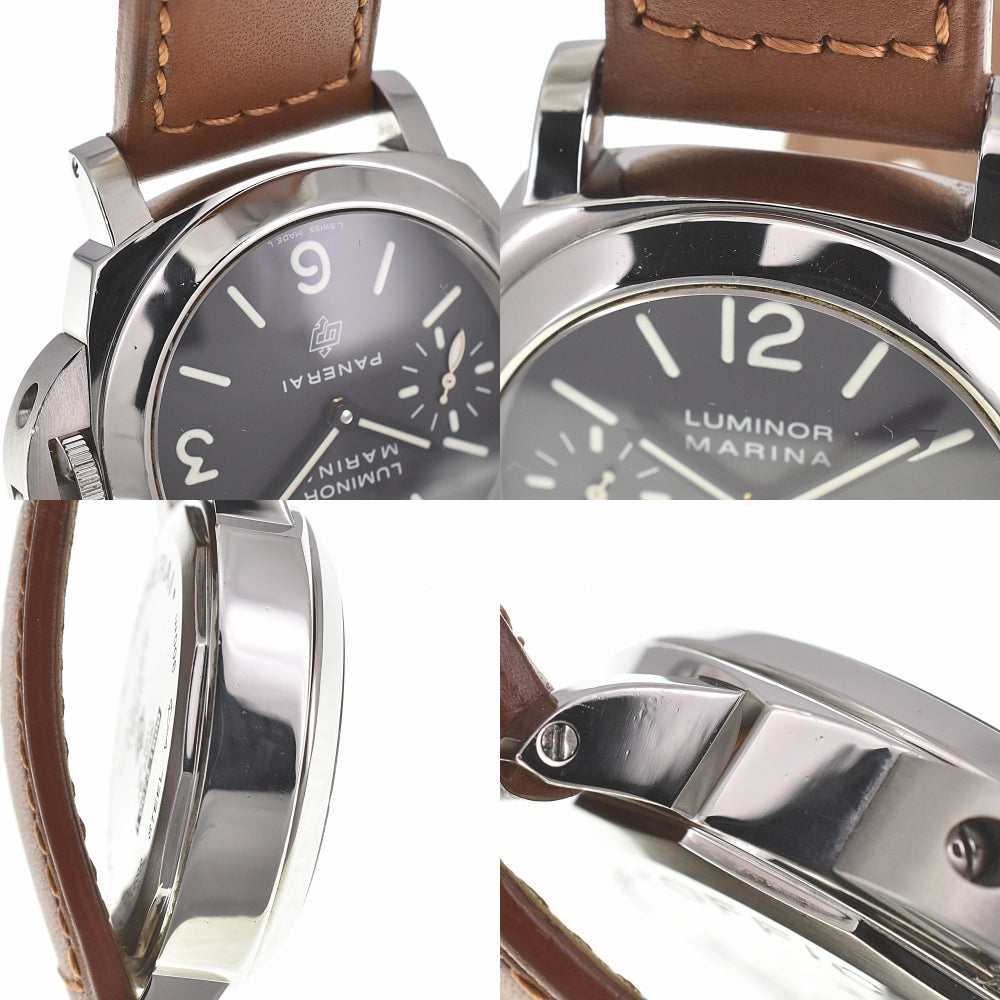 PANERAI Luminor Marina logo PAM00005 black Dial Hand Winding Men's
 Watch L#140638