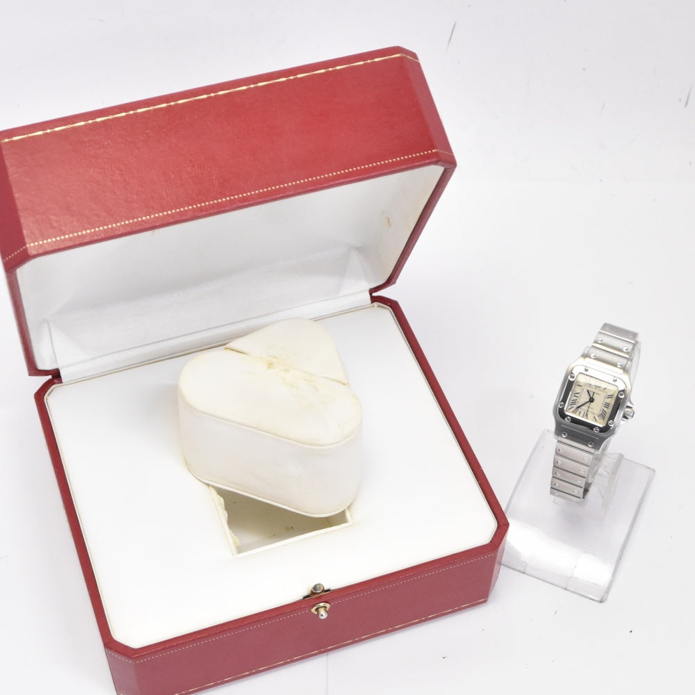 CARTIER Santosgalbe SM W20062D6 Silver Dial Automatic Ladies
 Watch N#140641