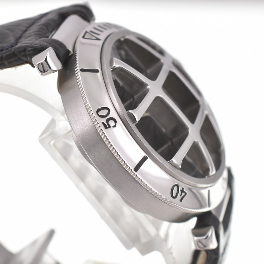 with paper CARTIER Pasha 38 N950 Convex Grid W3106255 Platinum Bezel gray Dial Automatic Men's
 Watch L#140672