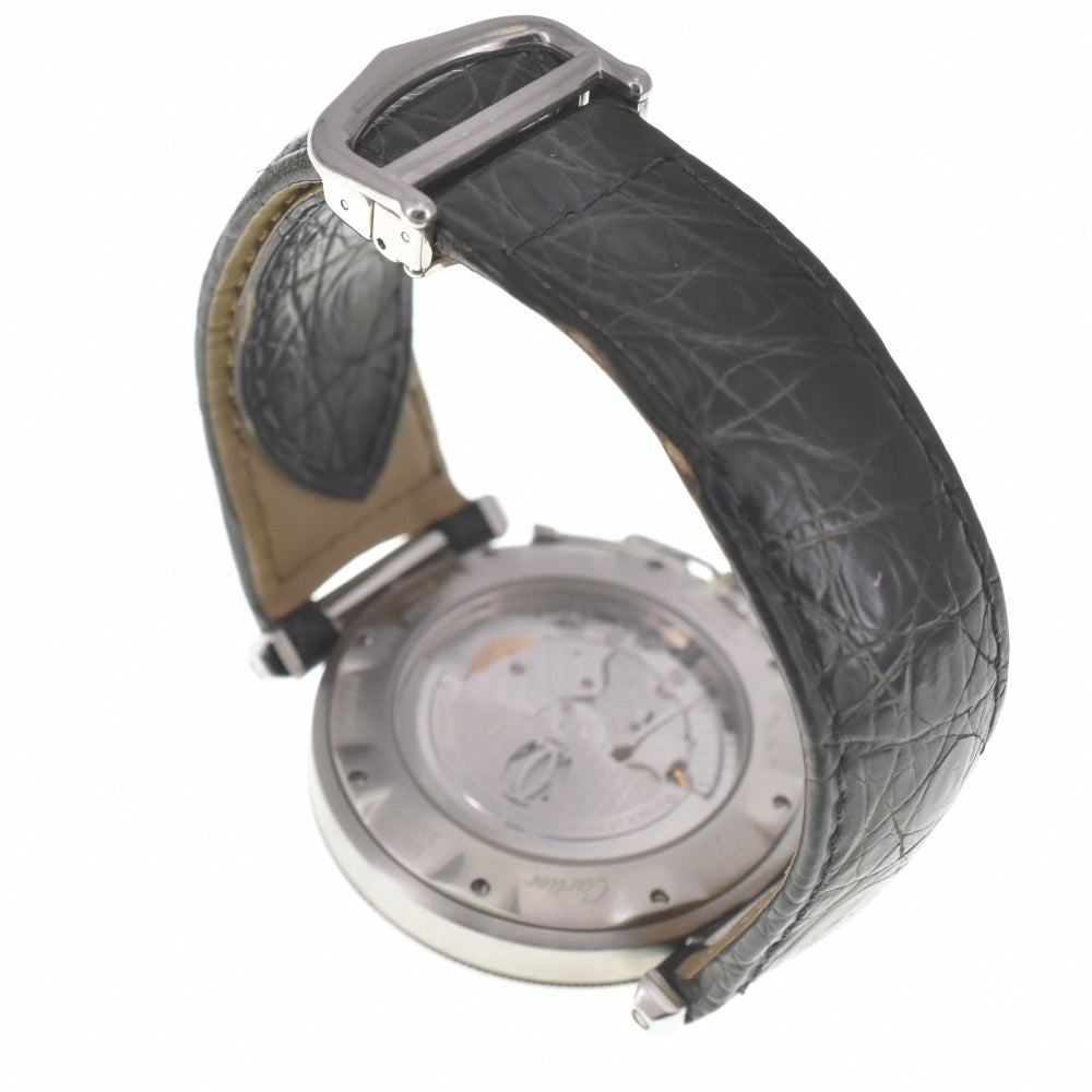 with paper CARTIER Pasha 38 N950 Convex Grid W3106255 Platinum Bezel gray Dial Automatic Men's
 Watch L#140672