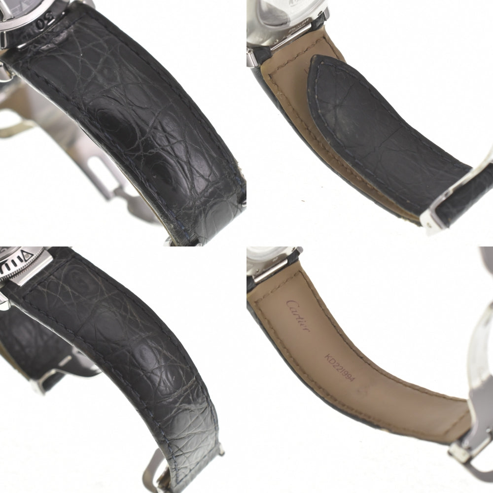 with paper CARTIER Pasha 38 N950 Convex Grid W3106255 Platinum Bezel gray Dial Automatic Men's
 Watch L#140672