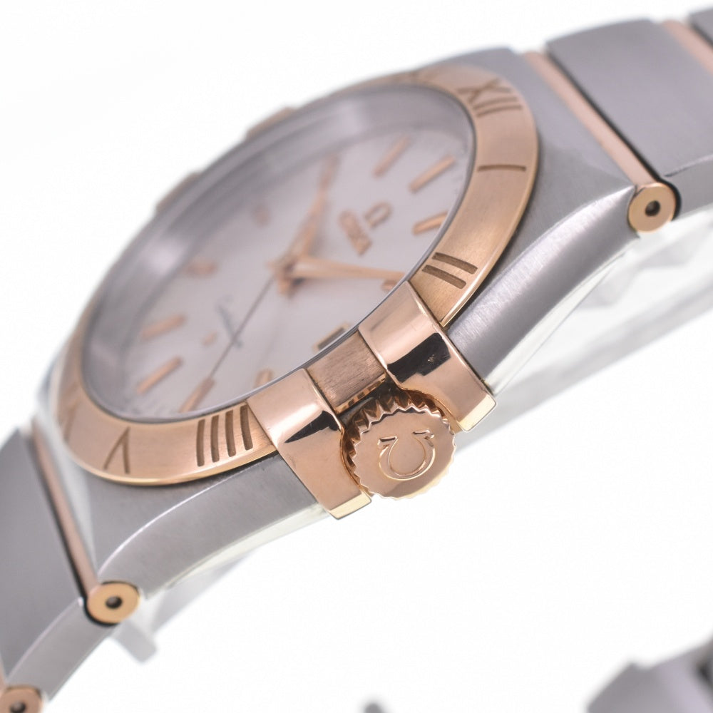 with paper OMEGA Constellation 123.20.35.60.02.001 Stainless Steel/K18RG Silver Dial Quartz Men's
 Watch O#140673
